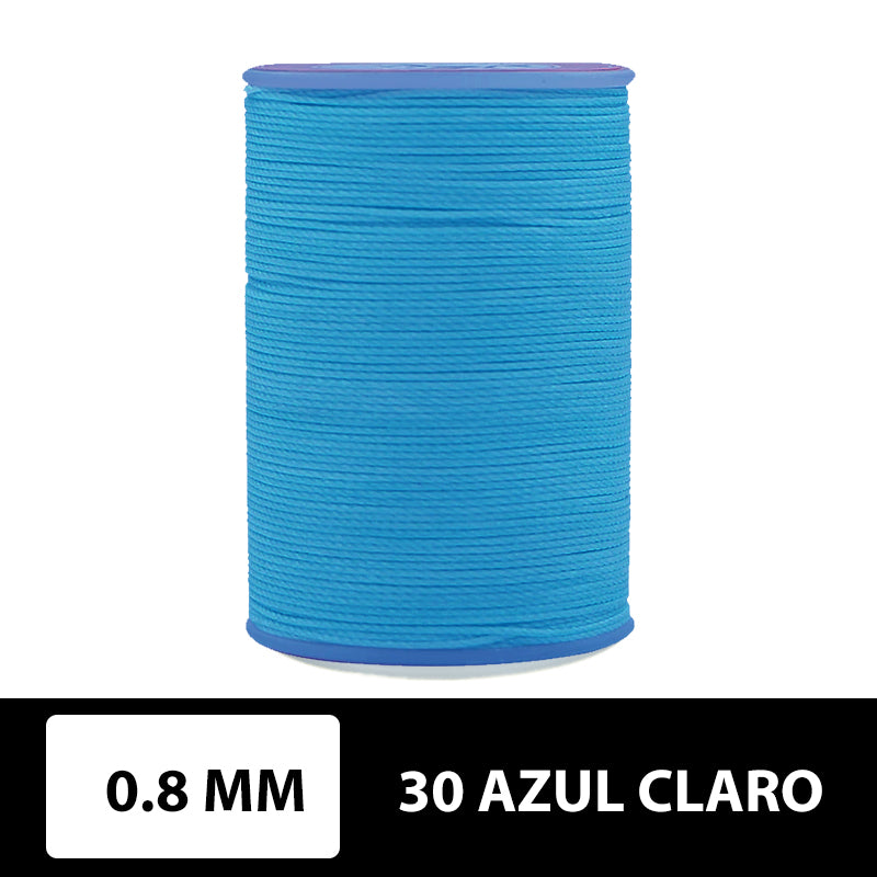 Hilo encerado plano 0.8 mm 90 metros
