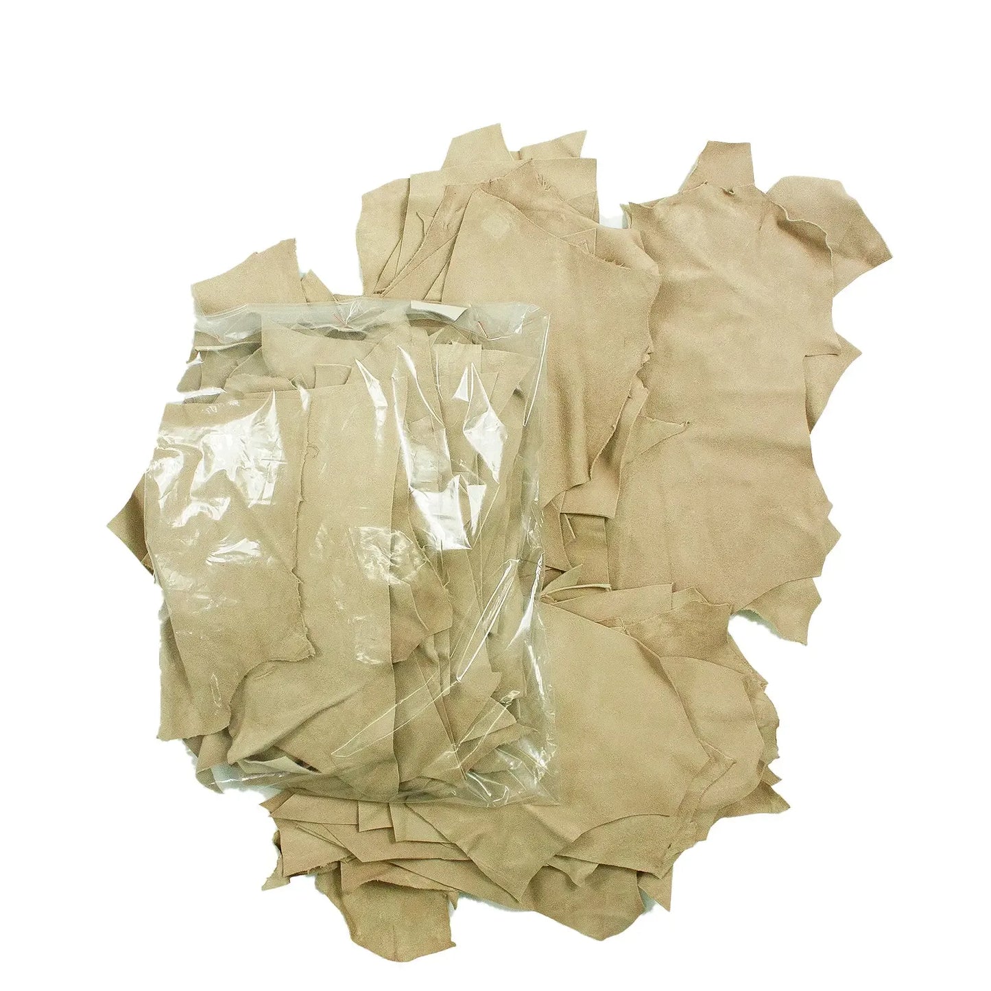 Bolsa de retal en ante arena 500 g. - La Tendeta del Cuero