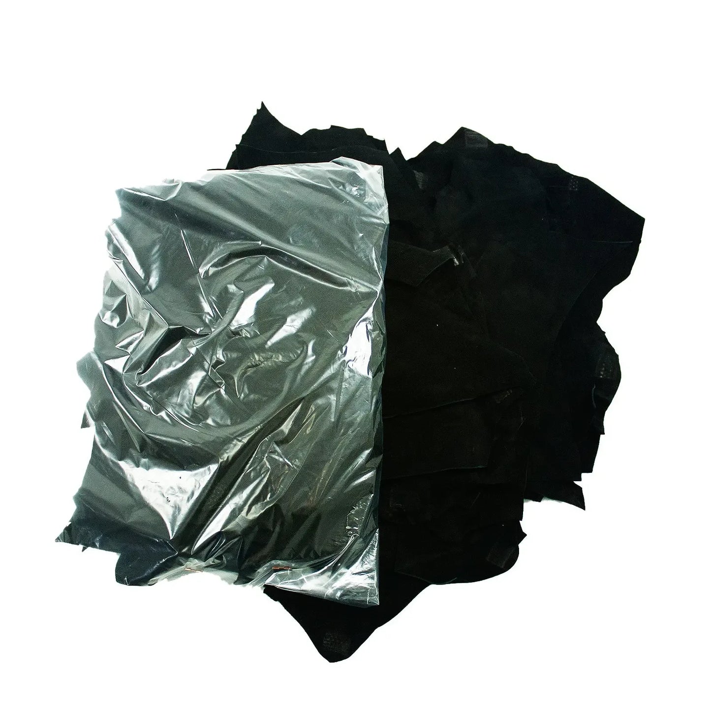 Bolsa de retal en ante negro 500 g. - La Tendeta del Cuero