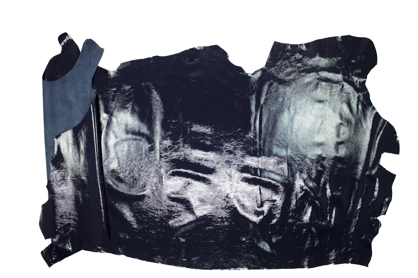 Piel de charol arrugado night blue - La Tendeta del Cuero
