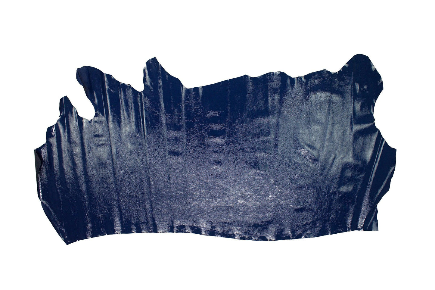 Piel de charol arrugado azul oceano - La Tendeta del Cuero