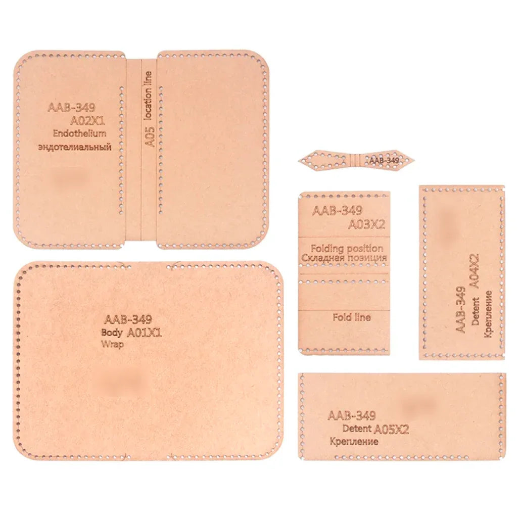 Plantilla cartera con cremallera - La Tendeta del Cuero