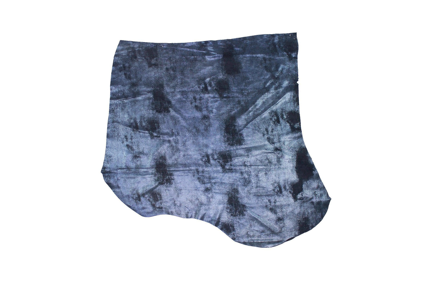 Piel de fantasia purpurina azul noche - La Tendeta del Cuero