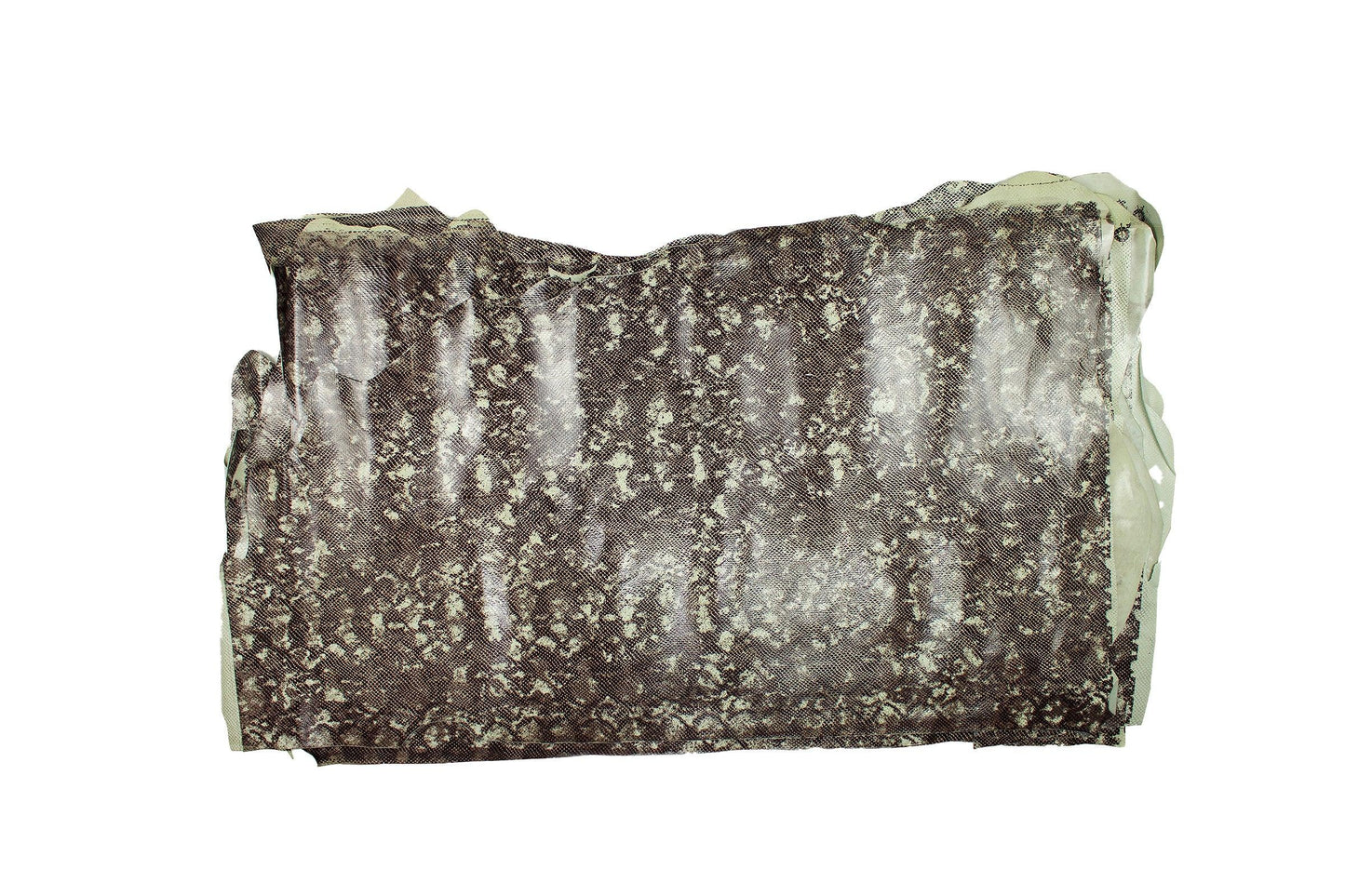 Piel de grabado serpiente marron - gris - La Tendeta del Cuero