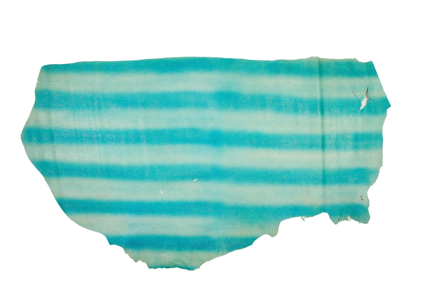 Piel de grabado serpiente bicolor azul - blanco - La Tendeta del Cuero