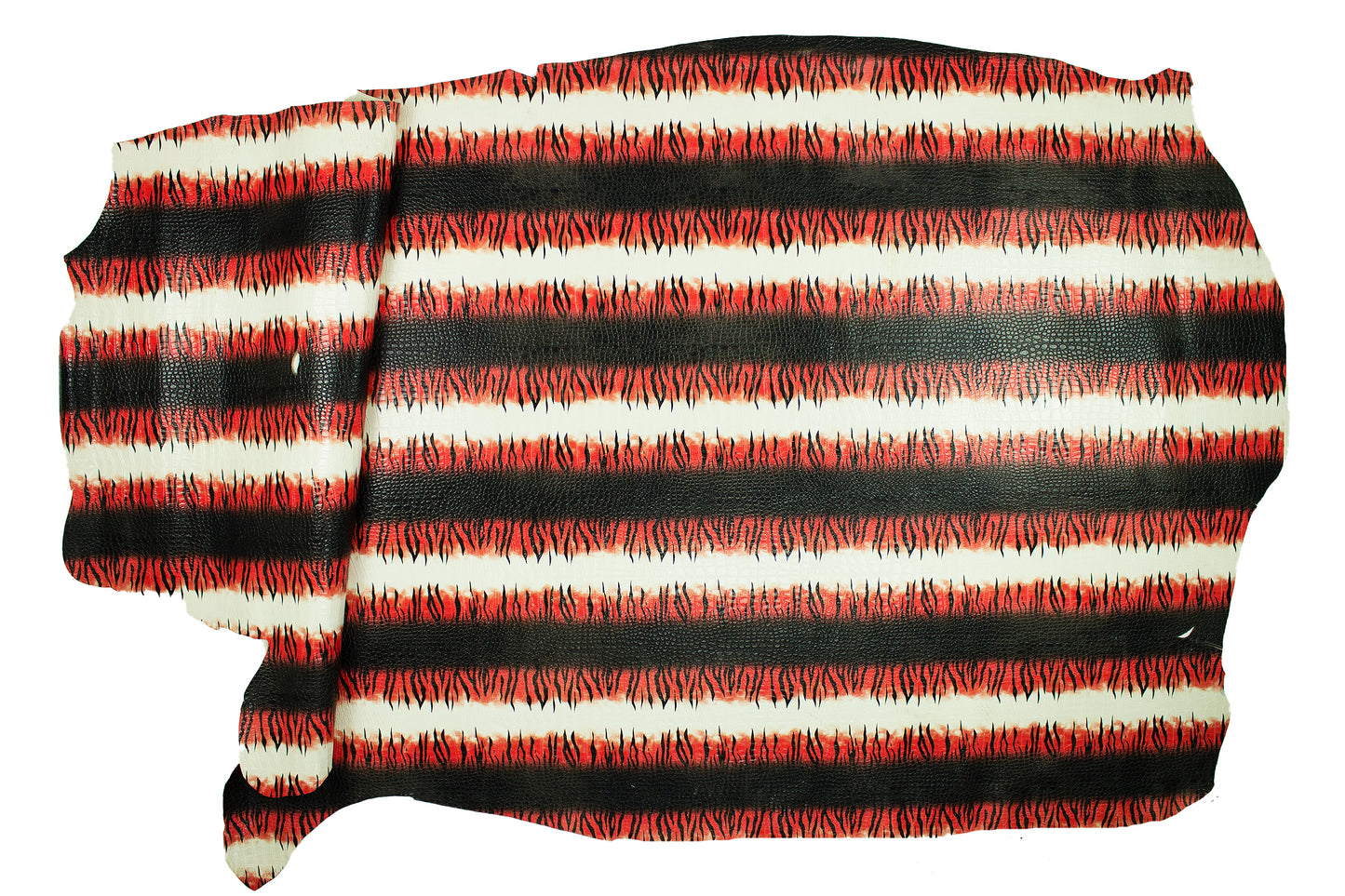 Panama red coco embossed leather