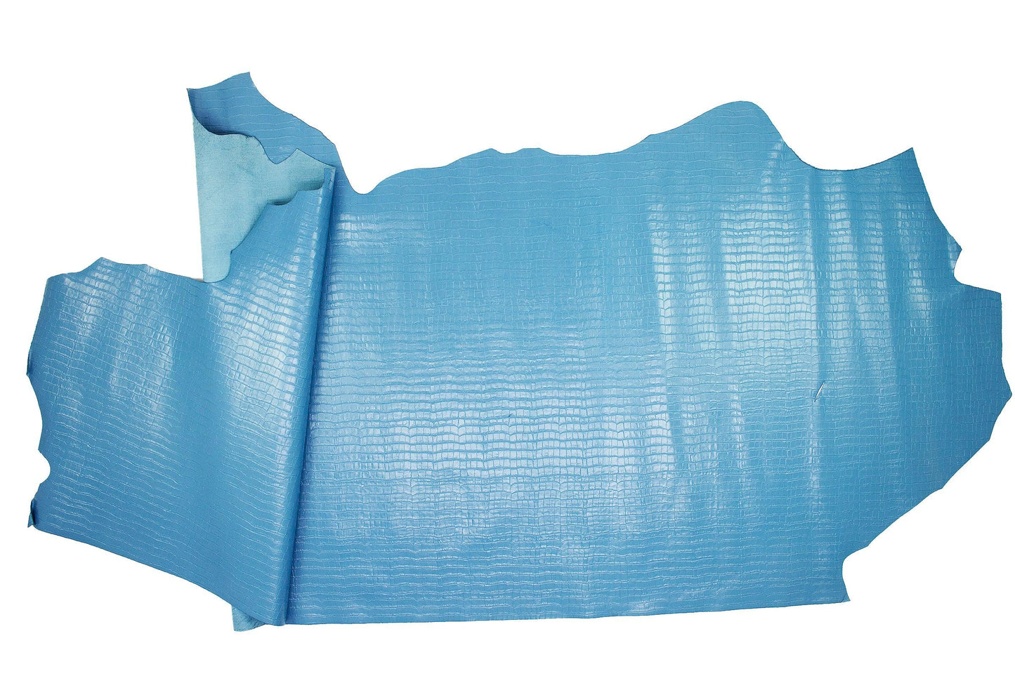 Piel de grabado coco azul jeans - La Tendeta del Cuero