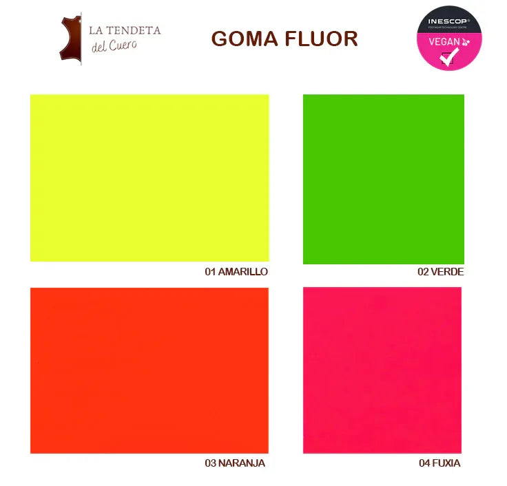 Coleccion Goma Fluor - La Tendeta del Cuero