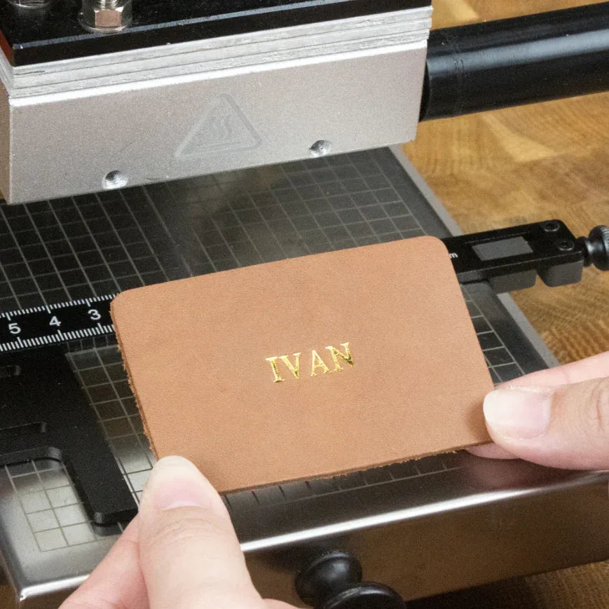 Guia de alineacion para maquina de estampacion en calor - La Tendeta del Cuero