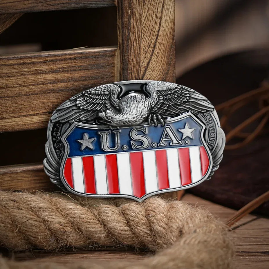 Hebilla para cinturon USA - La Tendeta del Cuero