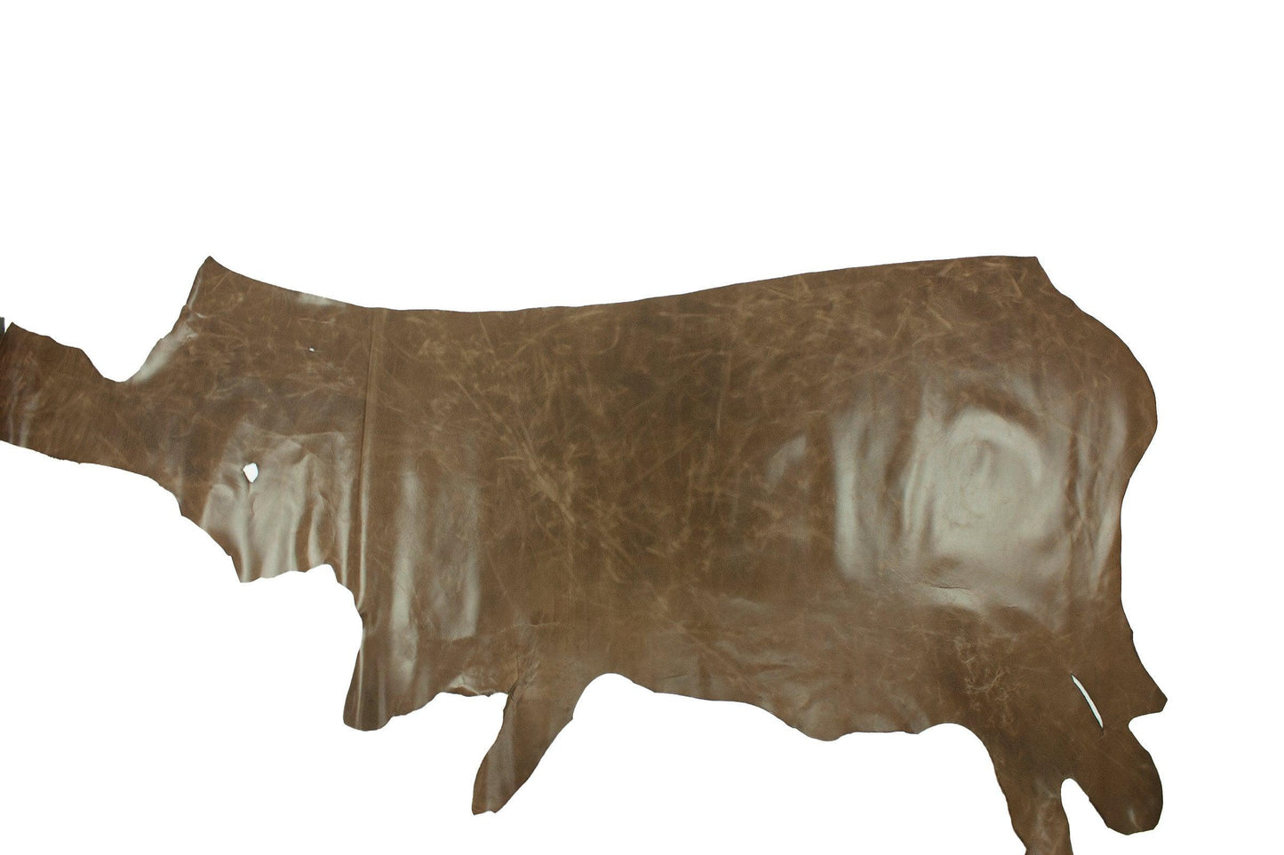 Piel de vacuno rustico marrón hoja de otoño - La Tendeta del Cuero