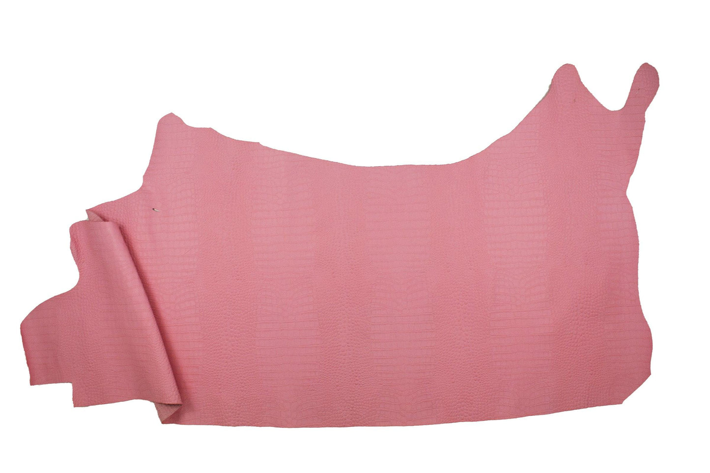 Piel de grabado cocodrilo rosa chicle - La Tendeta del Cuero