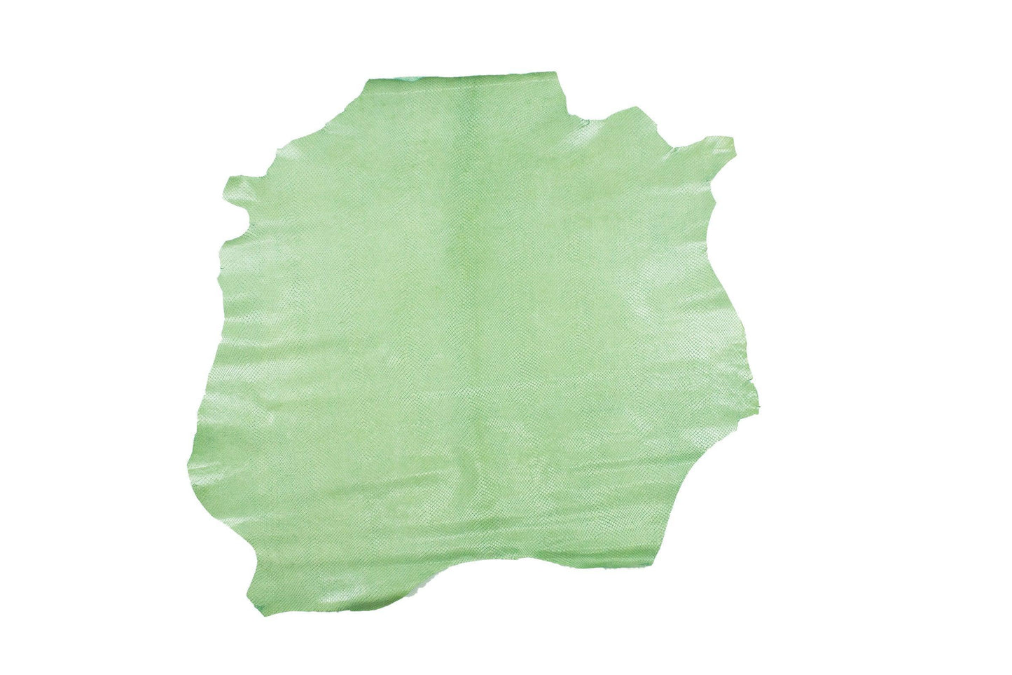Piel de grabado serpiente verde claro - La Tendeta del Cuero