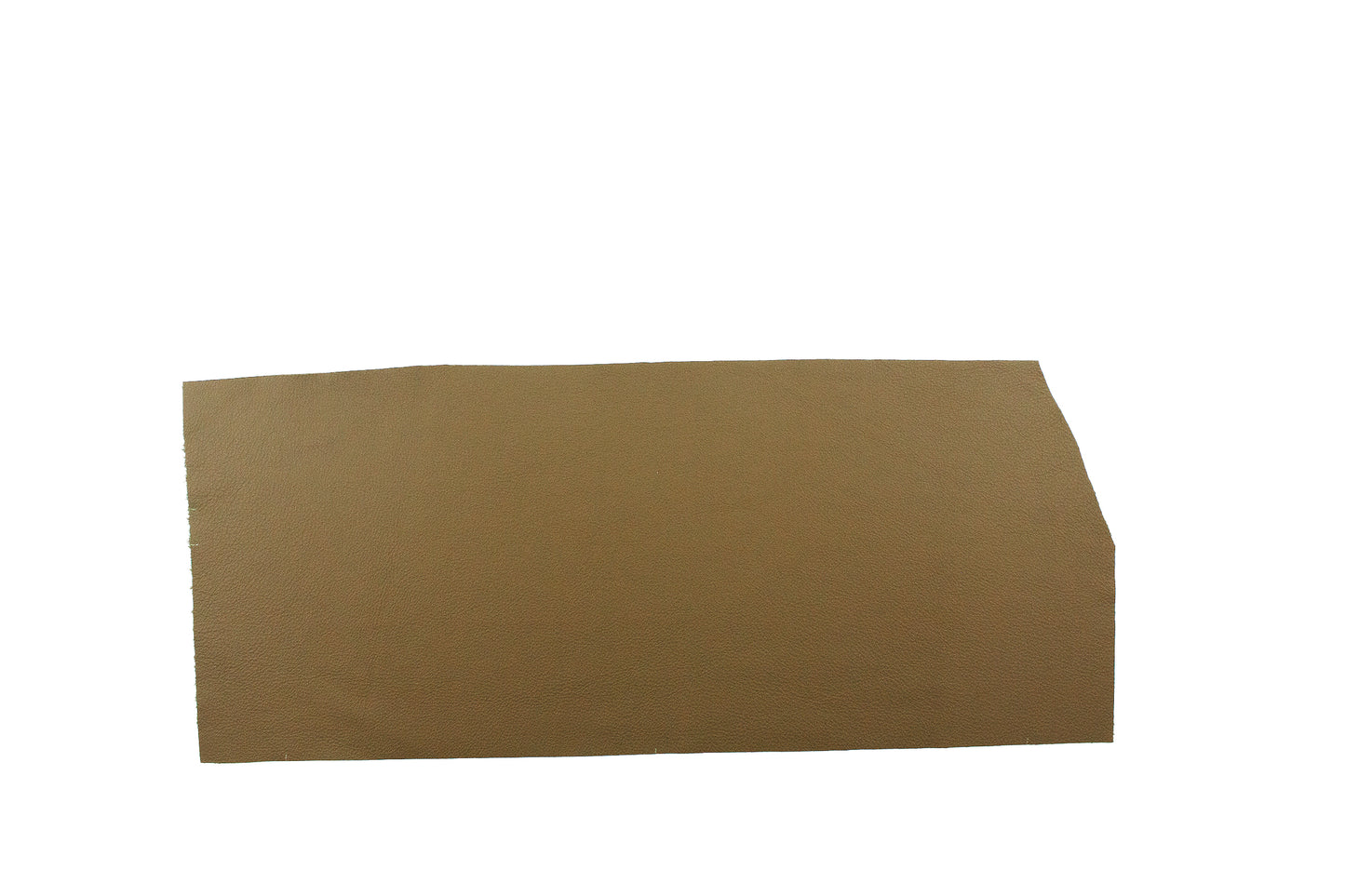 Piece of brown, mud-brown, pumped cowhide