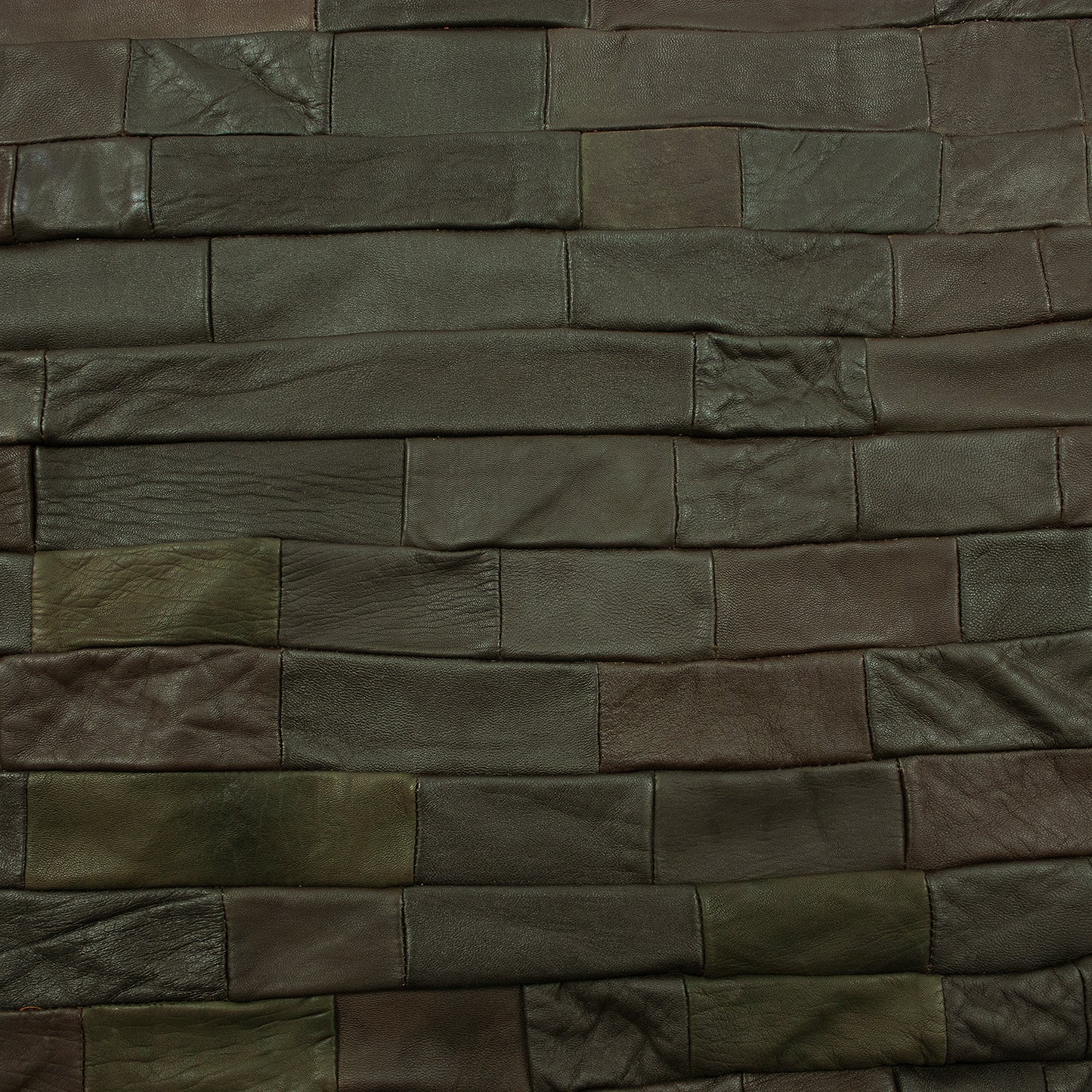 Piece of lamb fur blanket in brown tones