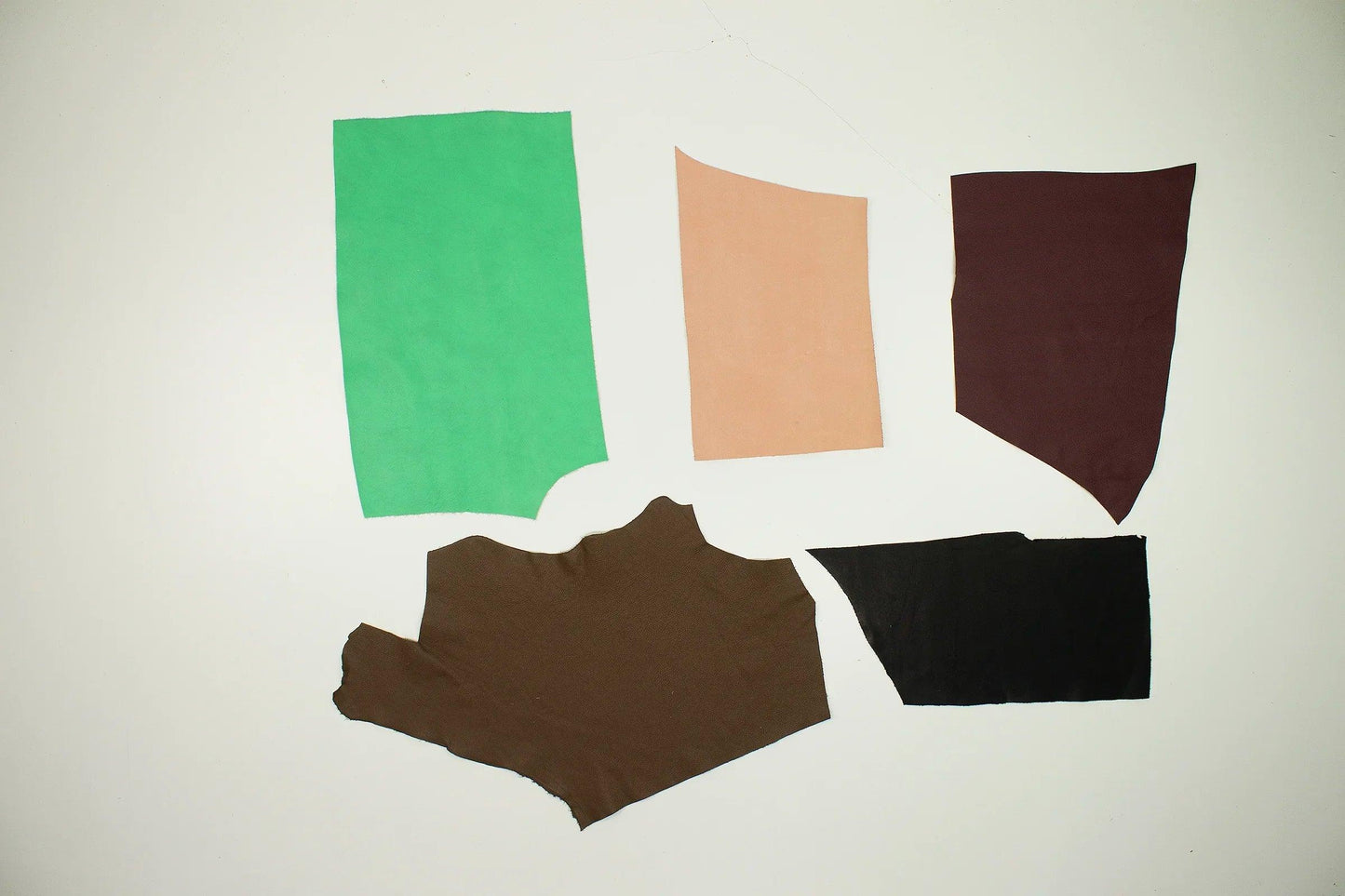 Lote 5 trozos de vacuno varios colores - La Tendeta del Cuero