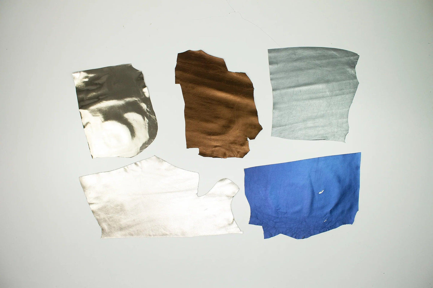 Lote 5 trozos de laminado varios colores - La Tendeta del Cuero