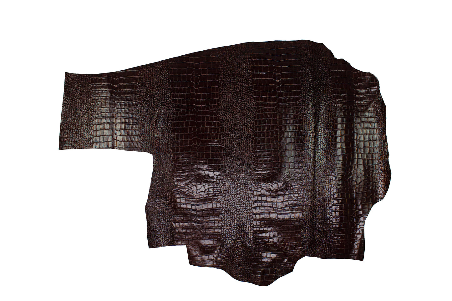 Trozo de piel grabado cocodrilo vino