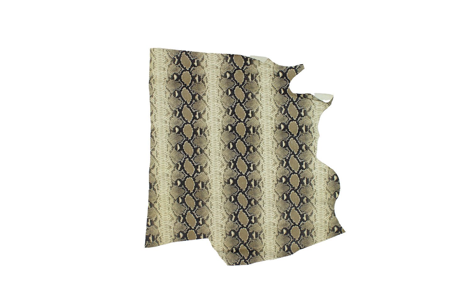 Trozo de piel grabado serpiente escama natural gris