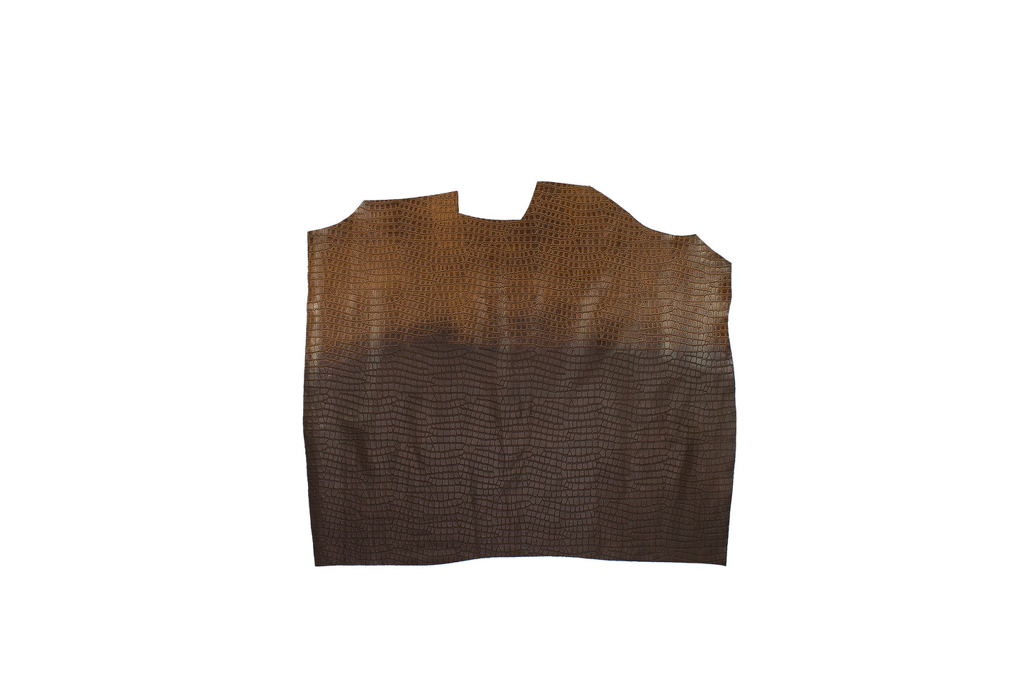 Trozo de piel grabado coco marron autolucido