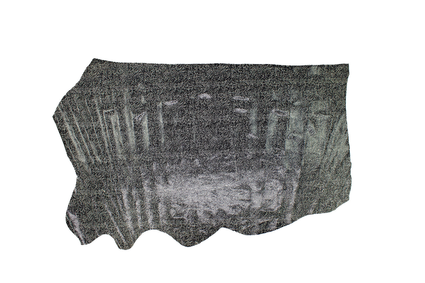 Piel de grabado serpiente jaspeada negra