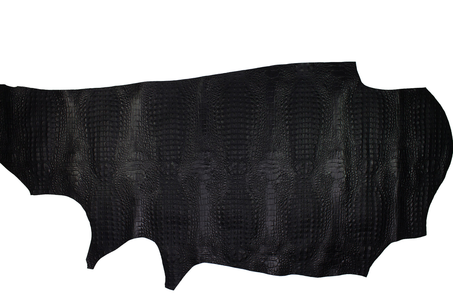 Piel de grabado cocodrilo negro - La Tendeta del Cuero