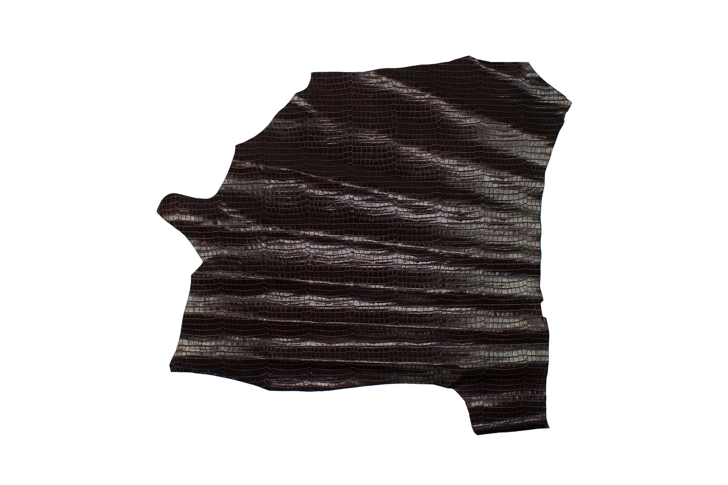 Trozo de piel grabado coco burdeos oscuro