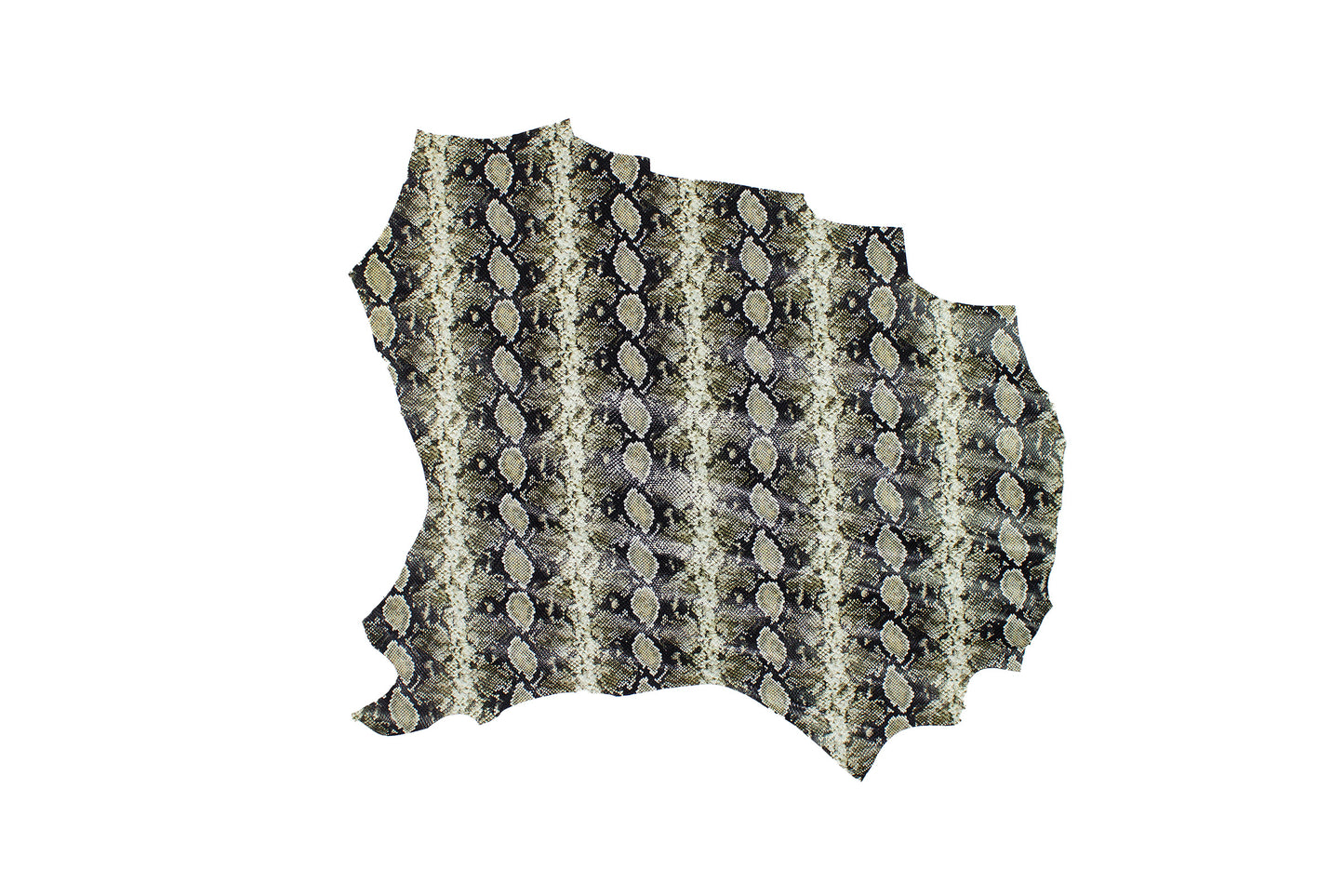 Trozo de piel grabado serpiente tonos beige