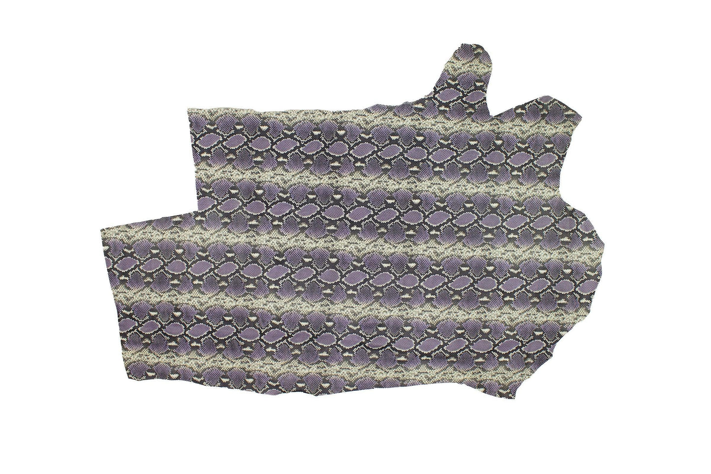 Trozo de piel grabado serpiente tonos lilas - La Tendeta del Cuero