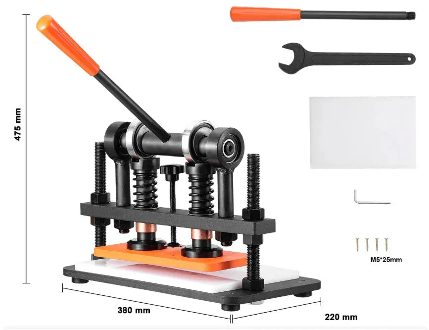 Maquina manual de troquelar de cuero - Mediana - La Tendeta del Cuero