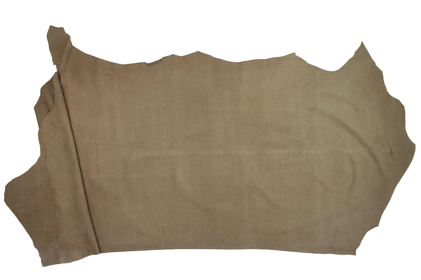 Piel de vacuno nobuck bombeado taupe - La Tendeta del Cuero