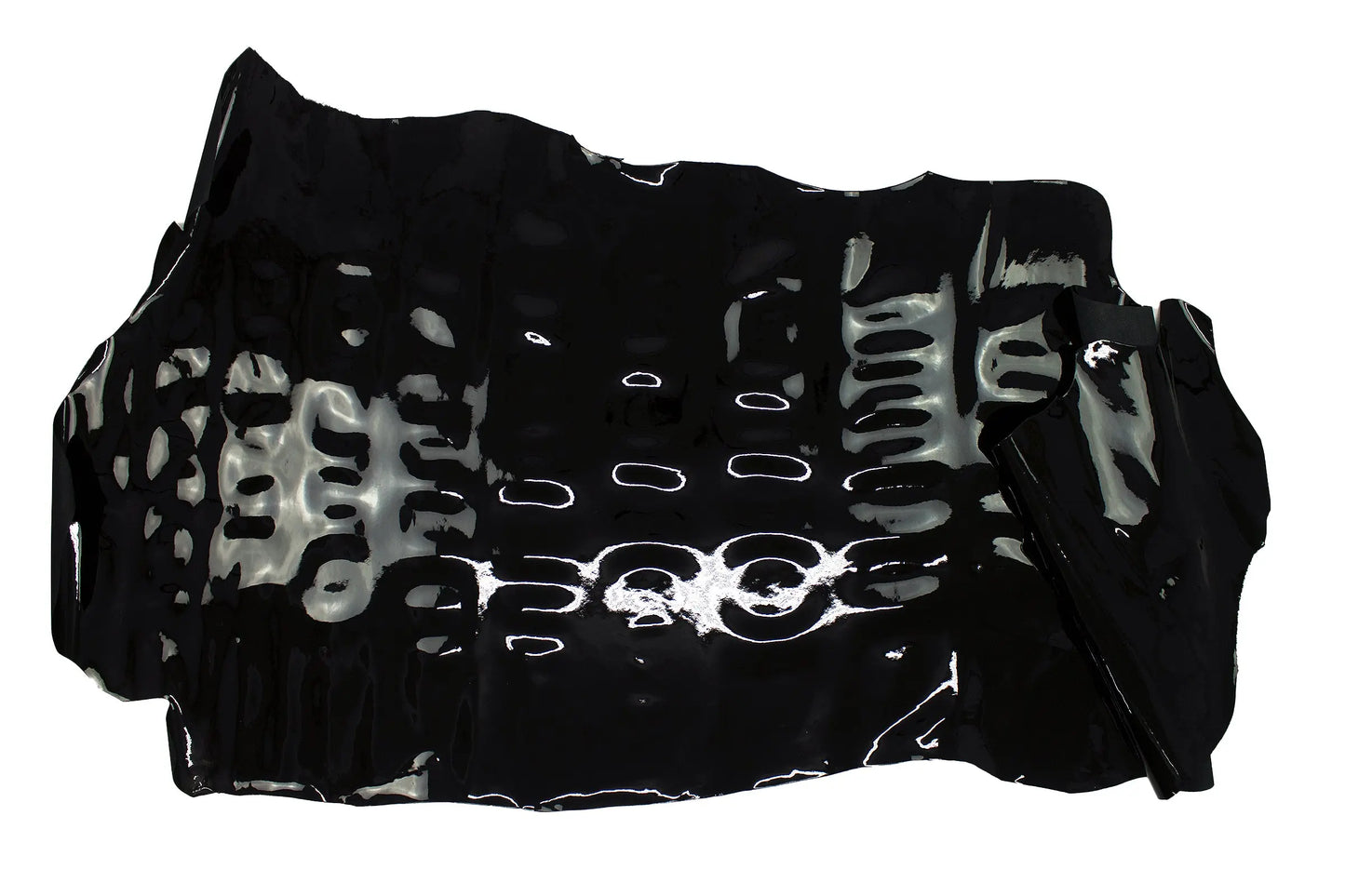 Piel de charol negro La Tendeta del Cuero