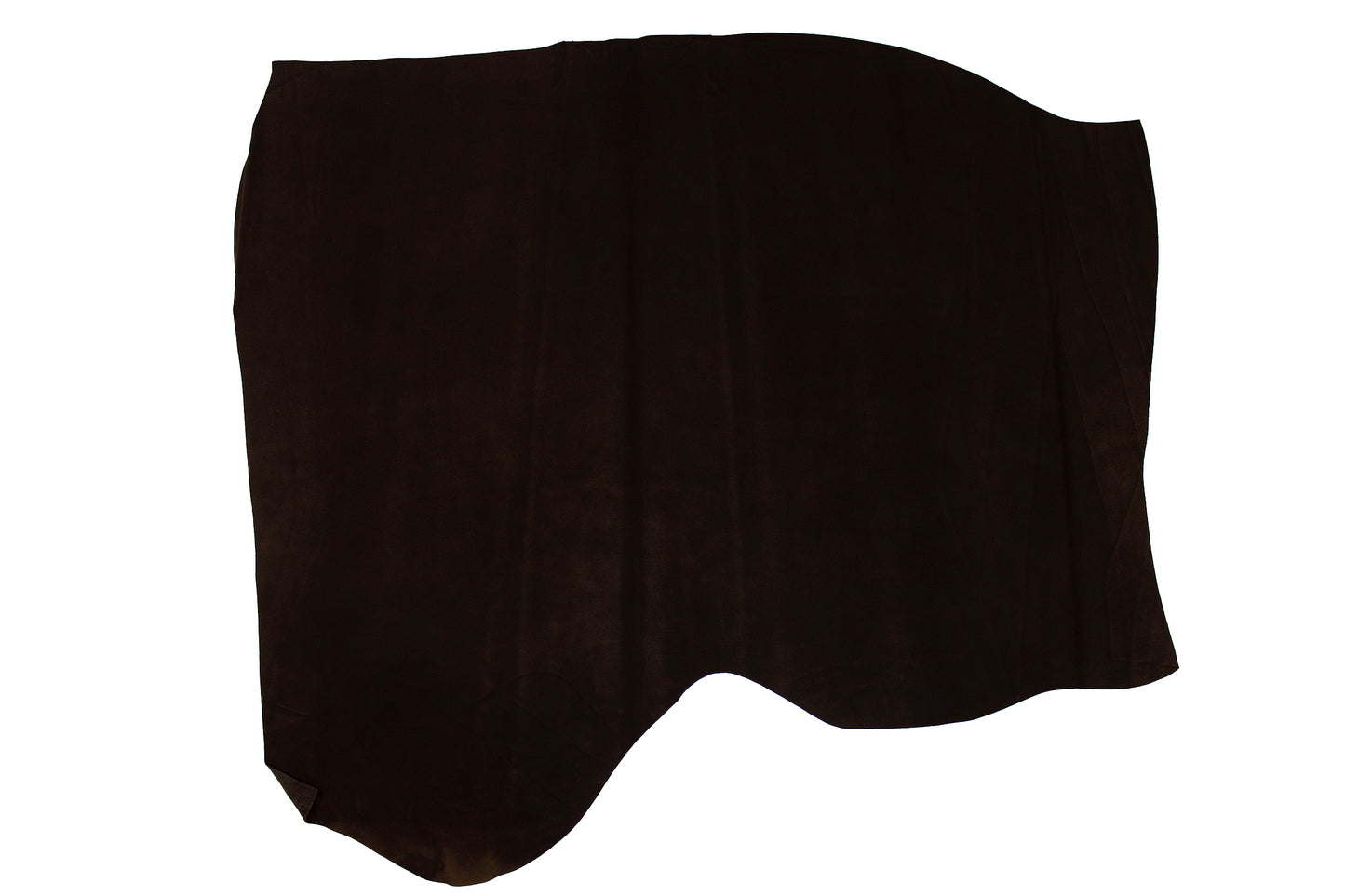 Chocolate plush suede leather