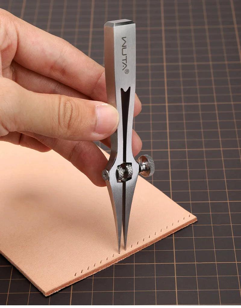 Tenedor ajustable para coser cuero estilo frances WUTA