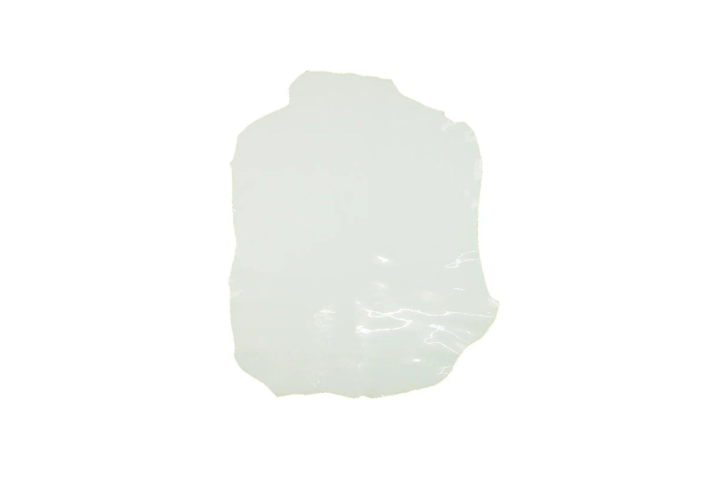 Trozo de piel charol blanco - La Tendeta del Cuero