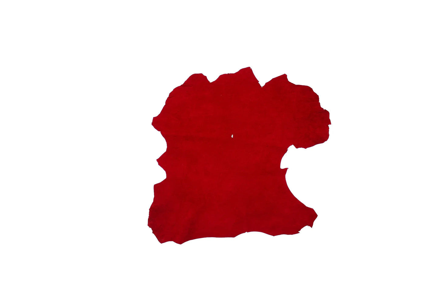 Trozo de piel ante rojo - La Tendeta del Cuero