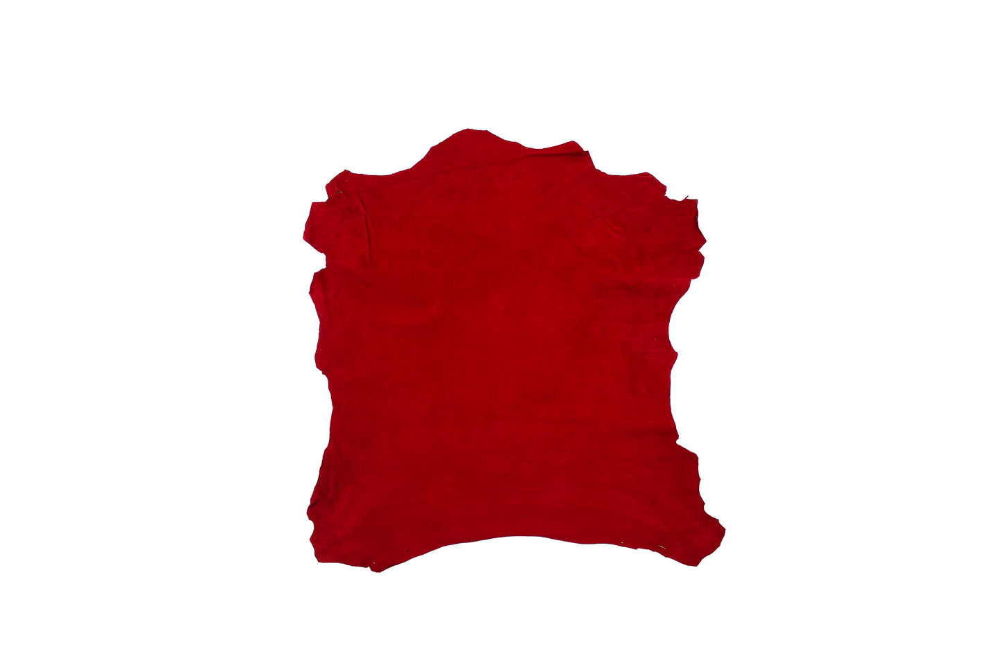 Trozo de piel ante rojo