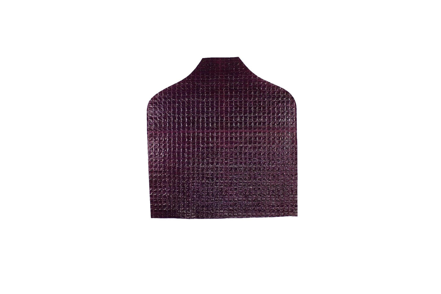 Trozo de piel grabado escama de cocodrilo violeta - La Tendeta del Cuero