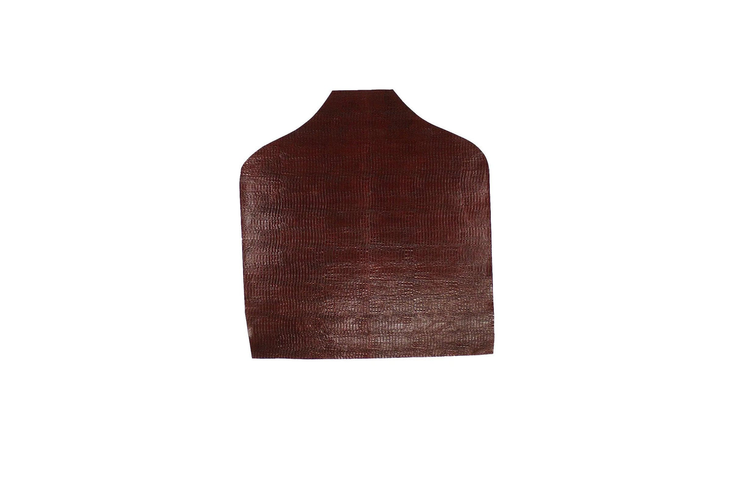Trozo de piel grabado coco mini avellana oscuro - La Tendeta del Cuero