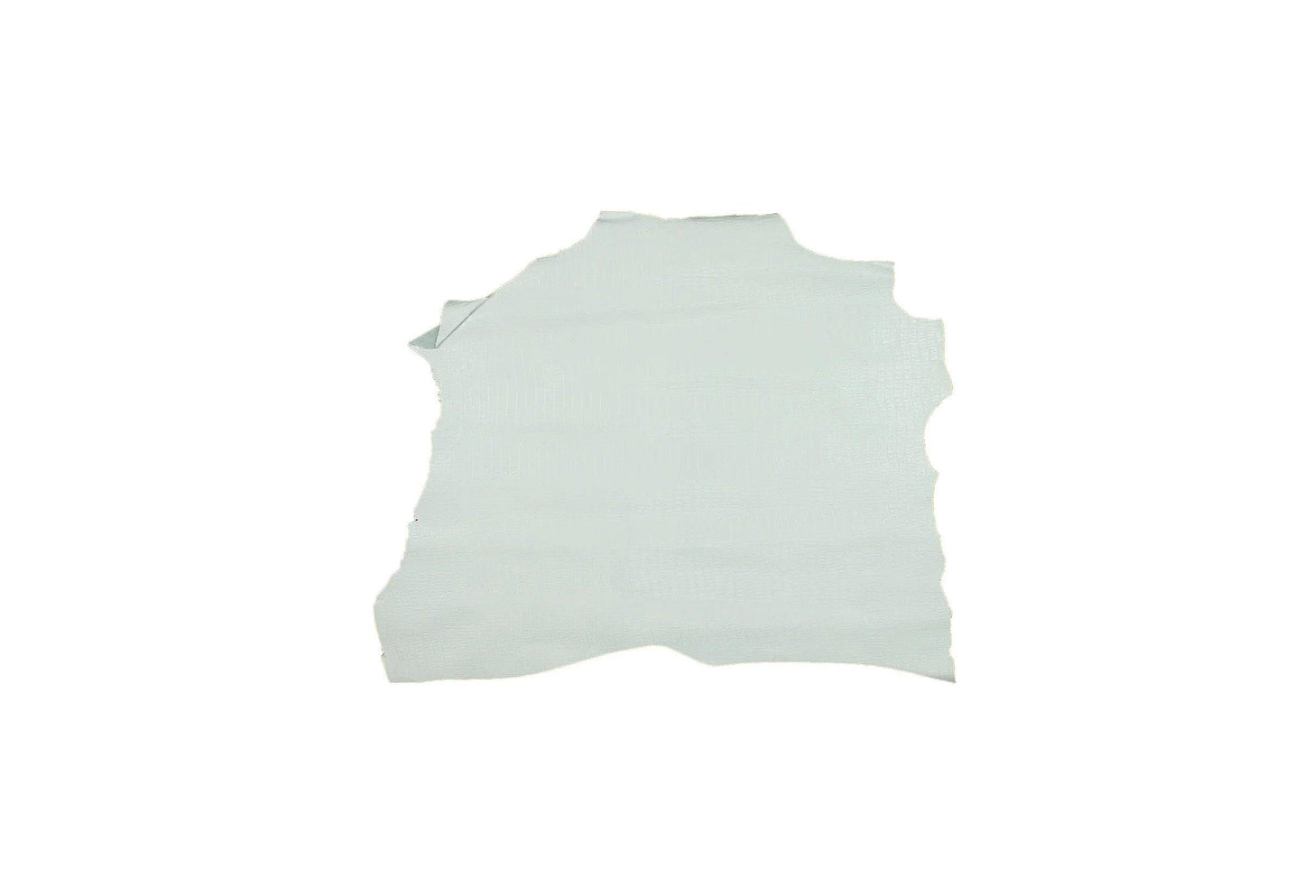 Trozo de piel grabado coco pequeño blanco - La Tendeta del Cuero
