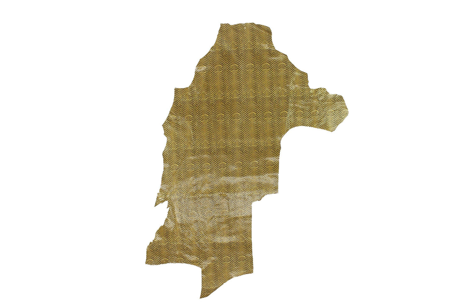 Trozo de piel fantasia serpiente ocre - La Tendeta del Cuero