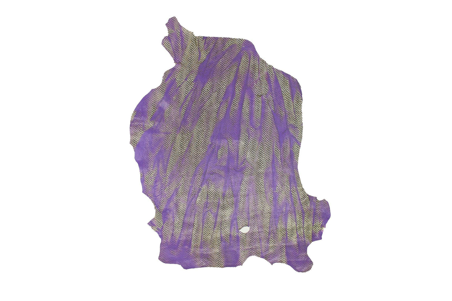 Trozo de piel fantasia serpiente llamaradas lilas - La Tendeta del Cuero