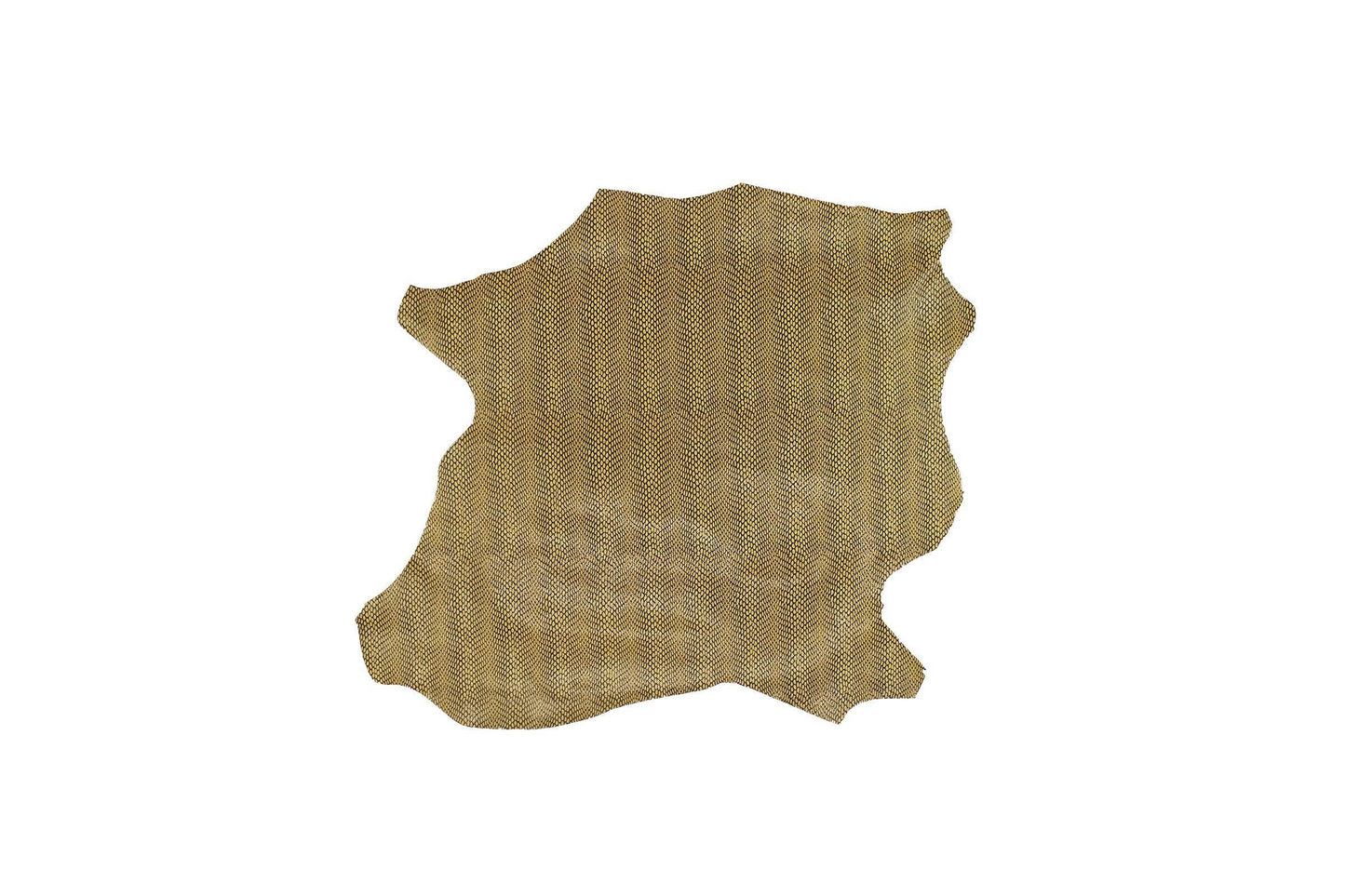 Trozo de piel fantasia serpiente ocre - La Tendeta del Cuero