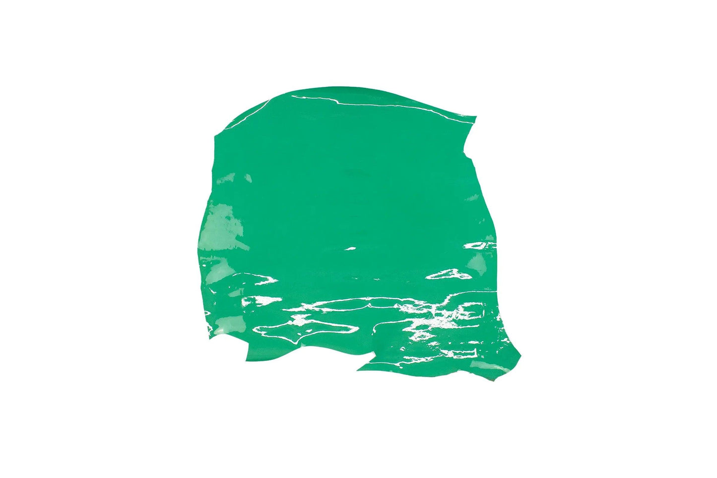Trozo de piel charol verde menta - La Tendeta del Cuero