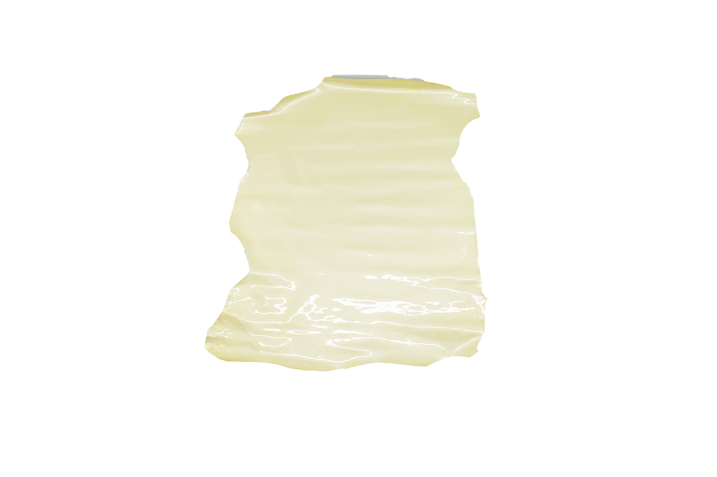 Piece of vanilla patent leather