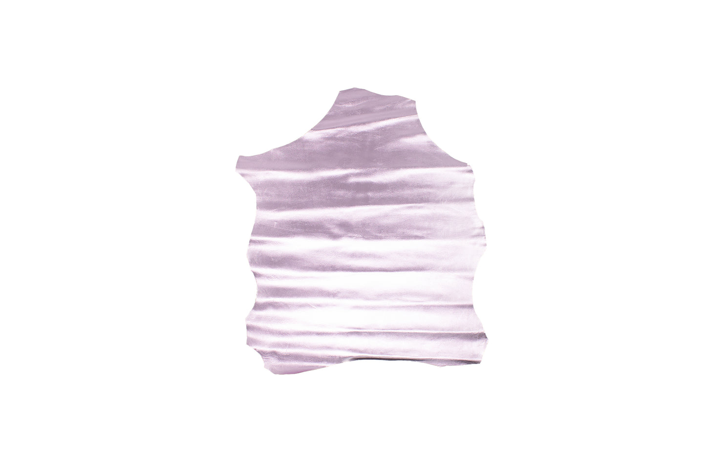 Piece of laminated purple goatskin