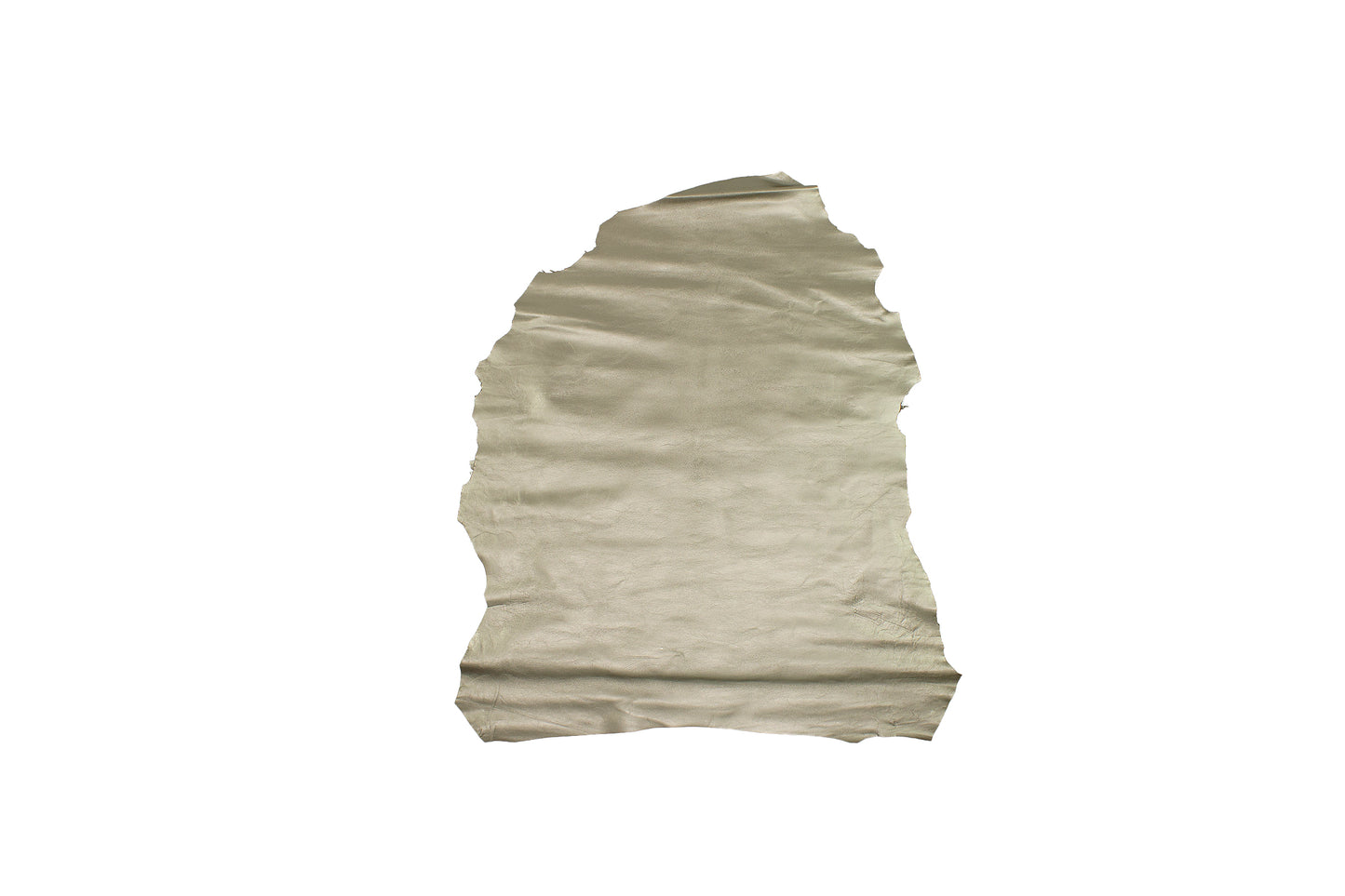 Trozo de piel forro cabra gris metalizado