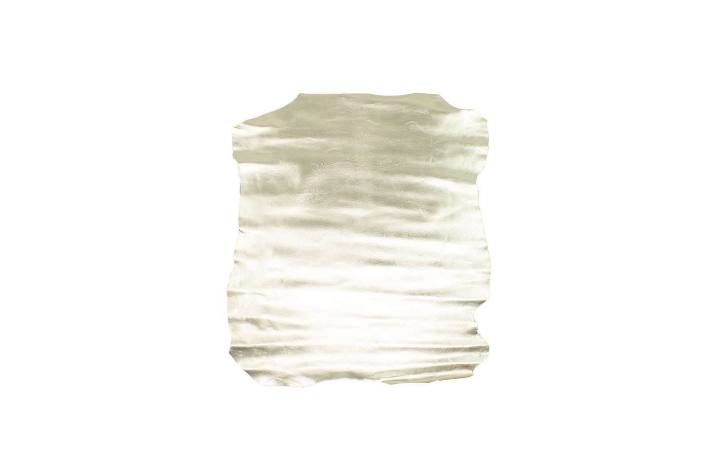 Piece of laminated champagne goatskin