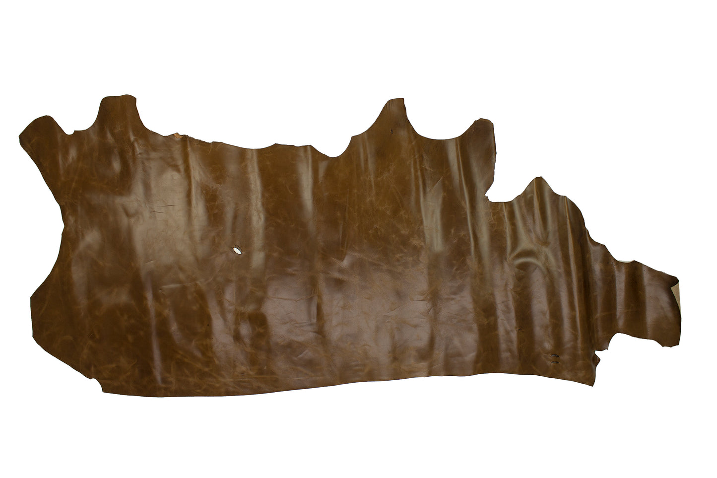 Piece of rustic cowhide autumn leaf