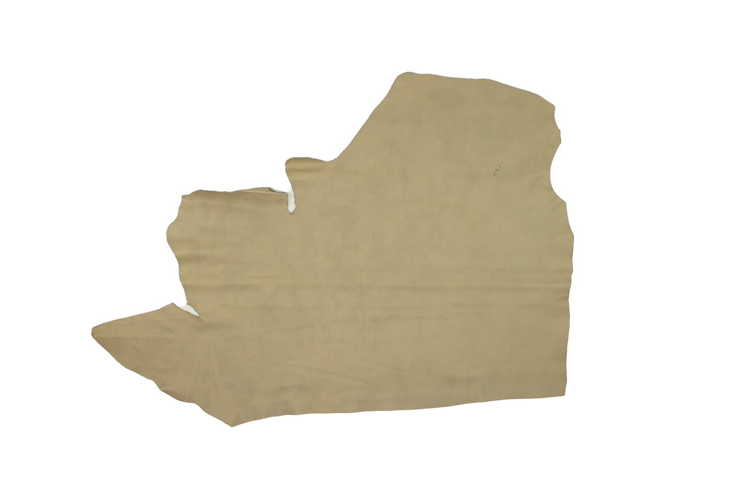 Trozo de piel vacuno bombeado beige ahumado